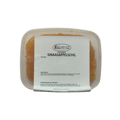 geraspte sinaasappelschil