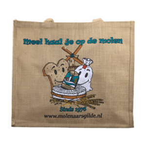 Meel haal je op de Molen, Jute tas